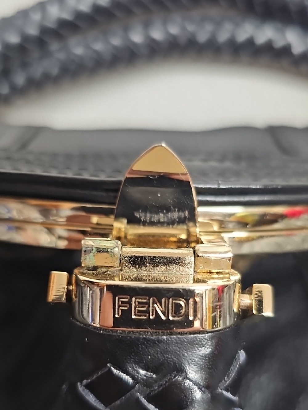 FENDI BLACK LEATHER SPY BAG BFPM-04-180 - Picture 16 of 16